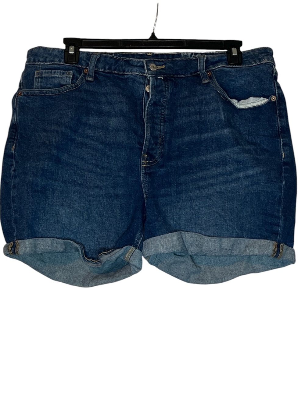 Old Navy Dark Blue Denim Rolled Hem Shorts